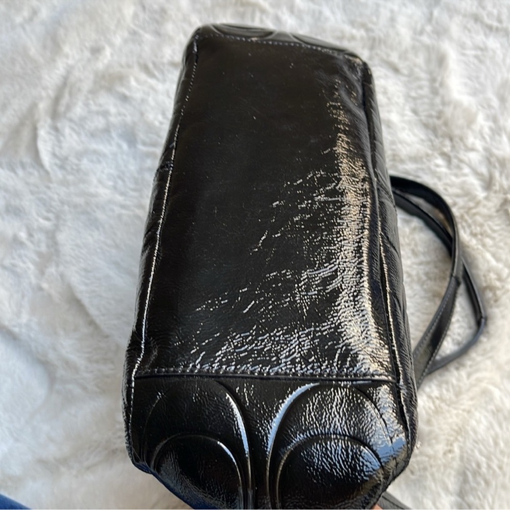 Coach Black patent  Leather Tote Bag - Picture 7 of 11